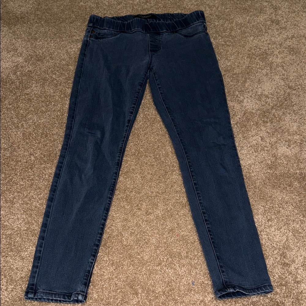 Liverpool Jeans Company Pull On Blue Skinny Jeans Stretch Size 8/29